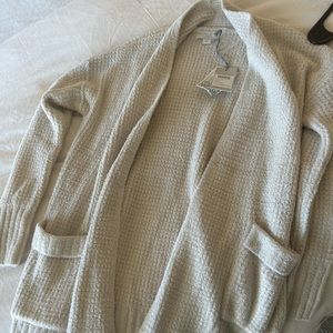 NWT Barefoot Dreams long weekend cardi XS Bisque